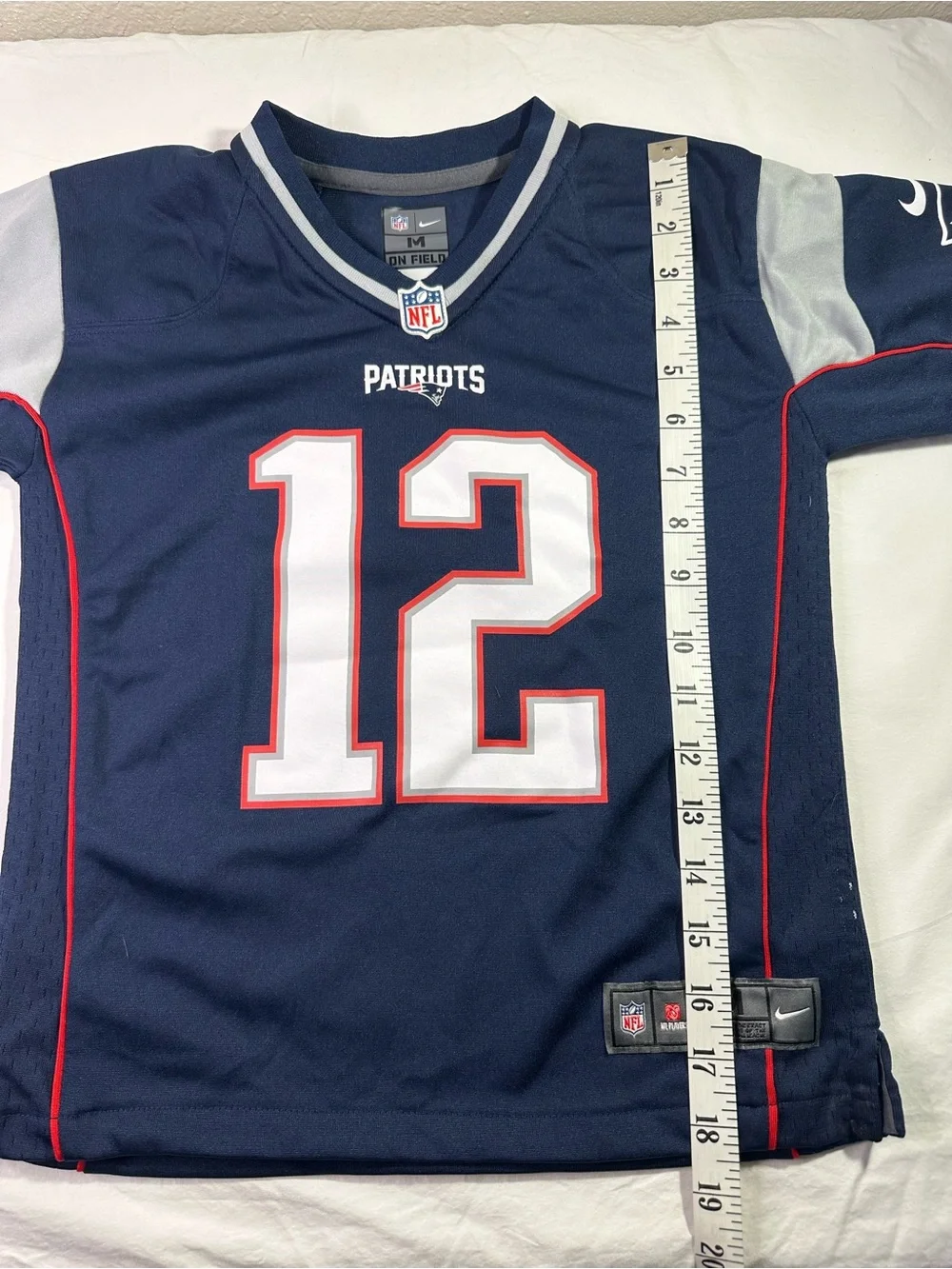 Tom Brady New England Patriots Nike Game Player Jersey  Boy's  Size 5/6 Medium